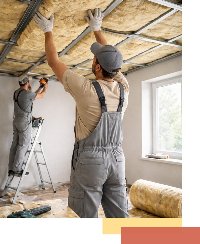 Утепление потолка под ключ в Элисте качественно и быстро