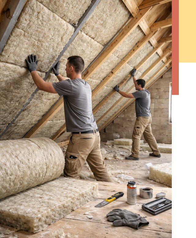 Утепление потолка минватой в Элисте от 1502 руб. — быстро и недорого | ОТДЕЛОЧНИК-Элс