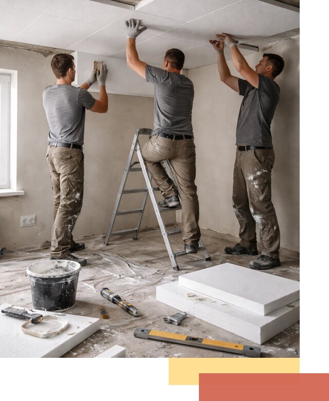 Утепление потолка пенопластом в Элисте быстро и качественно