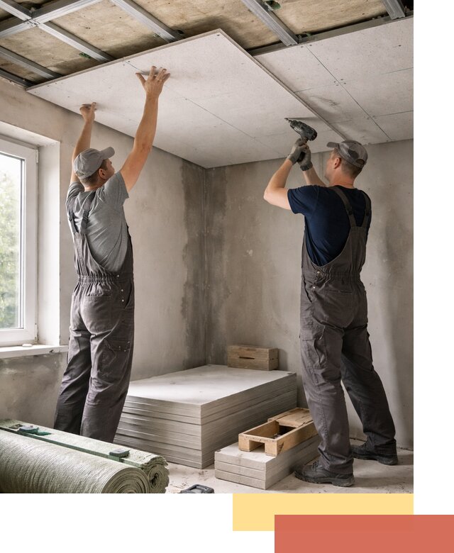 Шумоизоляция потолка панелями ЗИПС в Элисте